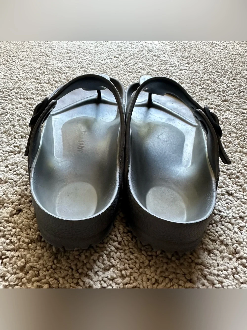 Birkenstock Gray Kids T-Strap Sandals